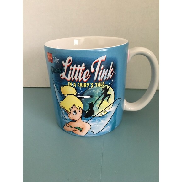 Disney Store Little Tink Tinker bell Large Coffee Mug Cup Fairies Fairy - Picture 1 of 5